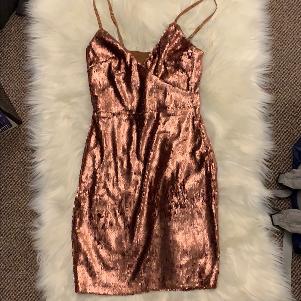 Lulu’s Brown Sequin Dress